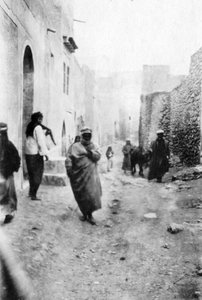 Een straat in Mosul, Mesopotamië, 1918