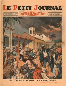 Een vulkaan barst uit in Martinique door Unbekannt