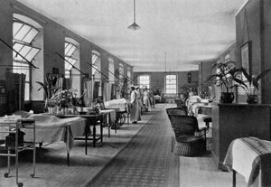 Een zaal in Guys Hospital, Southwark, Londen, 1904 door Unbekannt