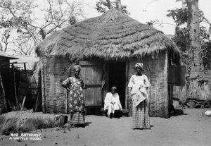 Een Wattle Huis, Bathurst, Gambia, 20e eeuw