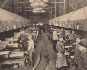 Een werkplaats van de Putilov-fabriek, ca. 1914