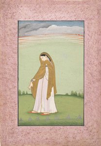 Abhisarika Nayika, een heldin die verlangt naar haar minnaar, ca. 1790-1800 door Unbekannt