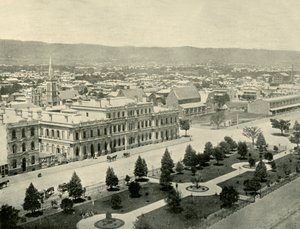Adelaide, vanaf de Post Office Tower, 1901 door Unbekannt