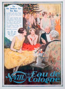 Advertentie voor 4711 Eau de Cologne, 1928