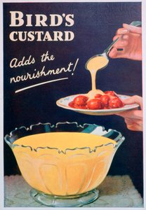 Advertentie voor Birds Custard