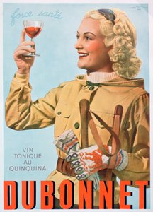 Advertentie voor Dubonnet tonic wijn, 1938 door Unbekannt