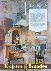 Advertentie voor Kolster Brandes radio grammofoons, 1930 door Unbekannt