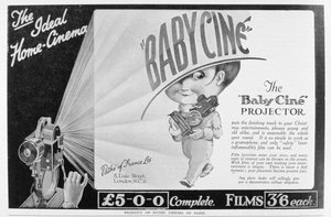 Advertentie voor de Pathe Babycine filmprojector, 1926 door Unbekannt