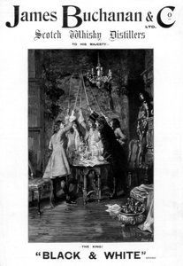 Advertentie voor James Buchanan en Co. Schotse whisky