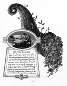 Advertentie voor de Edison Mimeograaf, 1900s-1910s