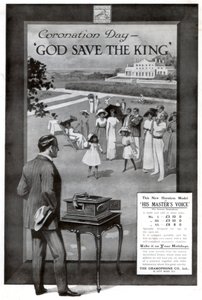Advertentie voor de Gramophone and Co. Ltd