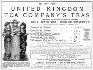 Advertentie voor de United Kingdom Tea Company, 1890 door Unbekannt