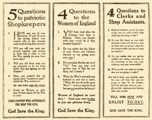 Advertenties die hielpen om Kitcheners leger te werven, 1914-1918, 1919 door Unbekannt