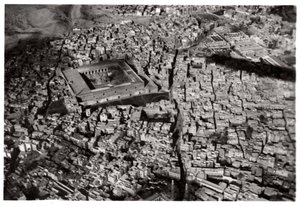 Luchtfoto van Oud Caïro, Egypte, vanuit een Zeppelin, 1931-1933 door Unbekannt
