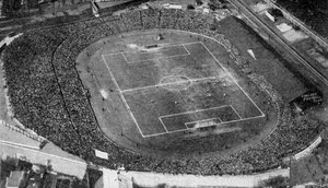 Luchtfoto van Stamford Bridge, stadion van Chelsea Football Club, Londen, ca. 1922 door Unbekannt