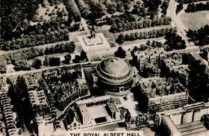 Luchtfoto van de Royal Albert Hall, 1939