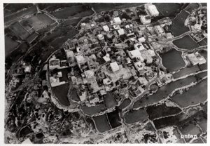 Luchtfoto van de hoogten rond Jeruzalem, Palestina, vanuit een Zeppelin, 1931-1933 door Unbekannt