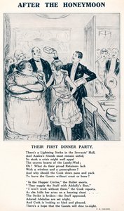 Na de huwelijksreis - Hun eerste dinerfeest door Unbekannt