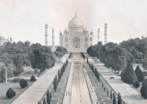 Agra. De Taj Mahal, ca. 1920 door Unbekannt