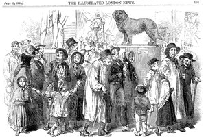 Landarbeiders en hun families op de Grote Tentoonstelling van 1851