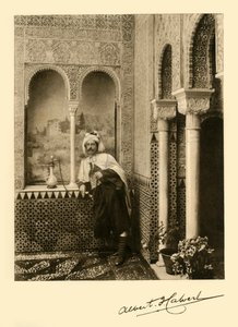 Albert Frederick Calvert in het Alhambra, Granada, Spanje, 1907