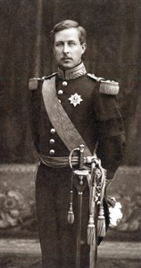 Albert I 1875-1934, koning der Belgen vanaf 1909, in militair uniform