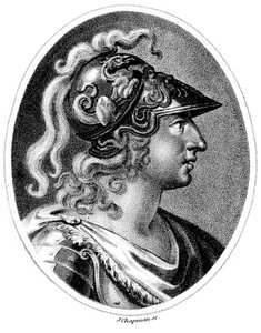 Alexander de Grote 356-323 v.Chr., c1800 door Unbekannt