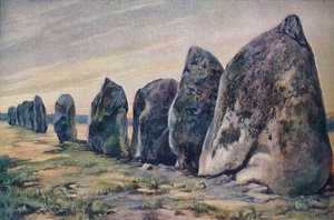 Alinements bij Carnac, Bretagne, Frankrijk, ca. 1920 door Unbekannt