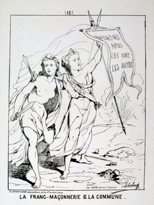 Allegorie van de Vrijmetselarij en de Commune, Parijse Commune, 1871