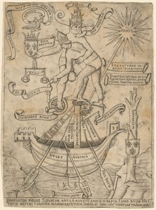 Allegorie van de keizer en de paus, ca. 1495