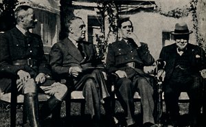 Geallieerde Conferentie in Casablanca, Frans Marokko, januari 1943, 1945