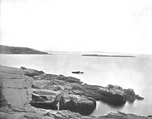 Langs de kust, Bar Harbor, Maine, VS, ca. 1900 door Unbekannt