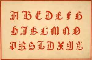 Alfabet, letters A-Z, hoofdletters door Unbekannt