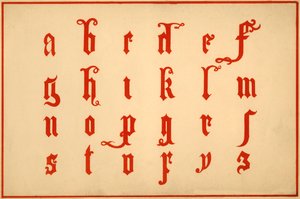 Alfabet, letters a-z, kleine letters door Unbekannt