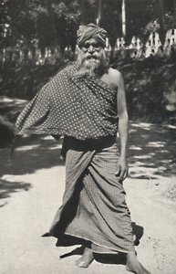Oude Singalese arbeider uit Kandy, 1926
