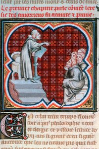 Amalric van Bena onderwijst, ca. 1200, 1375-1379