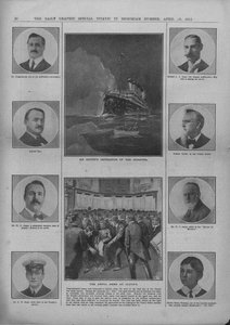 Een Artistieke Impressie van de Ramp en Het Verschrikkelijke Nieuws bij Lloyds, 20 april 1912