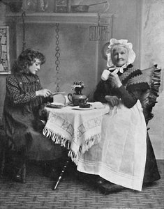 Een Engels cottage tafereel, 1912 door Unbekannt