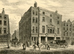 Een oude koetsmakerswinkel in Long Acre, 1881