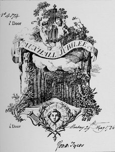 Een toegangsbewijs voor Vauxhall Gardens, 1786, 1912