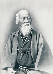 Een oude Japanse dokter in vol ornaat, 1902 door Unbekannt