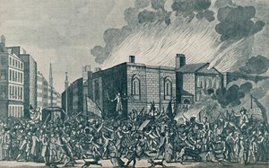 Een Exacte Weergave van de Brand, Plundering en Vernietiging van Newgate door de Relschoppers