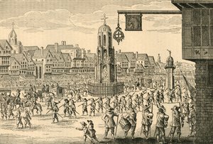 Oude weergave van Cheapside, 1897
