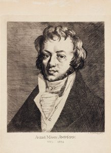 Andre-Marie Ampere, Franse natuurkundige en wiskundige, ca. 1820