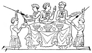 Angelsaksen aan het diner, 1910 door Unbekannt