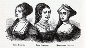 Anne Boleyn. Jane Seymour. Katharine Howard, 1882 door Unbekannt