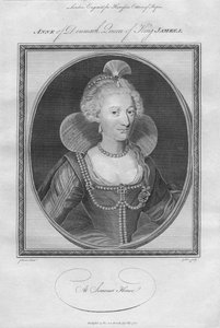Anna van Denemarken, koningin van koning James I, 1786 door Unbekannt