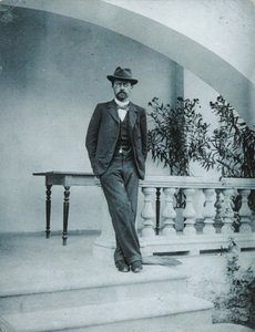 Anton Tsjechov in Jalta, 1899-1900 door Unbekannt