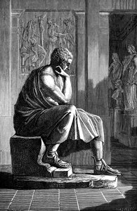 Aristoteles 384-322 v.Chr., Oud-Griekse filosoof en wetenschapper door Unbekannt