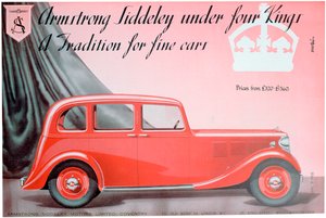 Armstrong Siddeley Motors advertentie, 1937 door Unbekannt